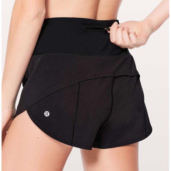 Lululemon Speed Up Lined Shorts Black Sz 4 Women's Fan Favorite - Picture 2 of 16